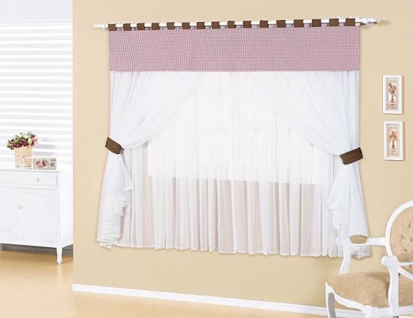 Cortina Belinha 2 mts Rosa - V.E